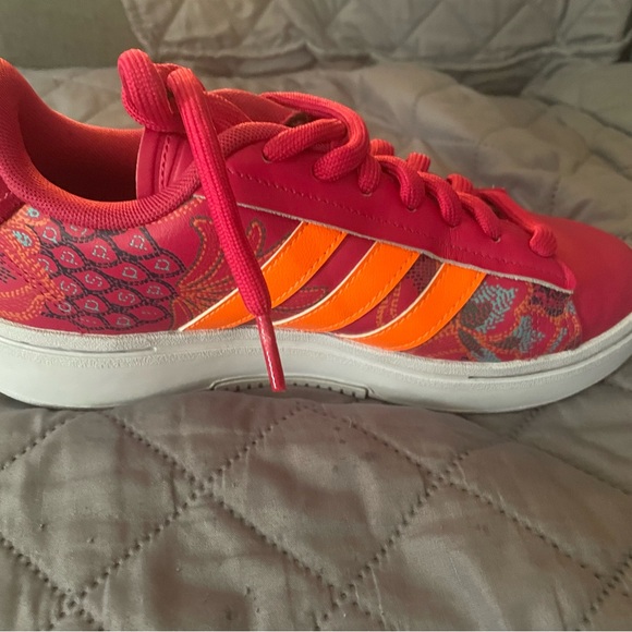 Adidas Vibrant Pink and Orange Sneakers - Picture 6 of 10